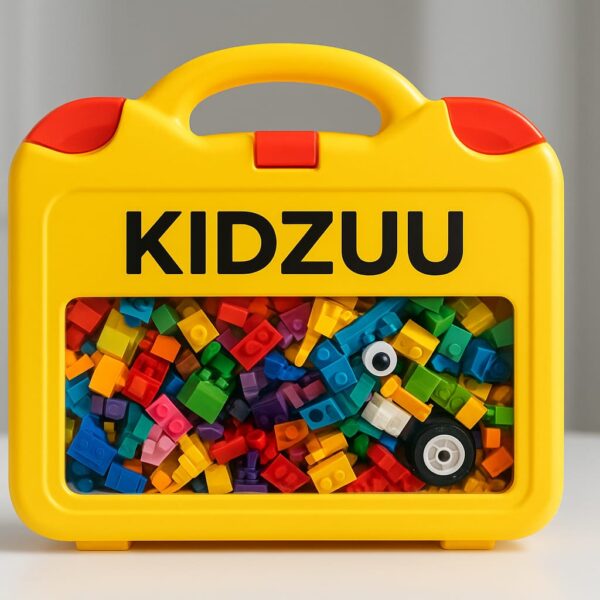 KIDZUU Creative Building Blocks Set | Portable STEM Toy Case